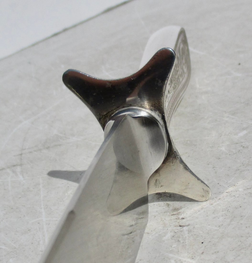 Large Carving Knife Sterling and Stainless Blade Circa 50s' - 6