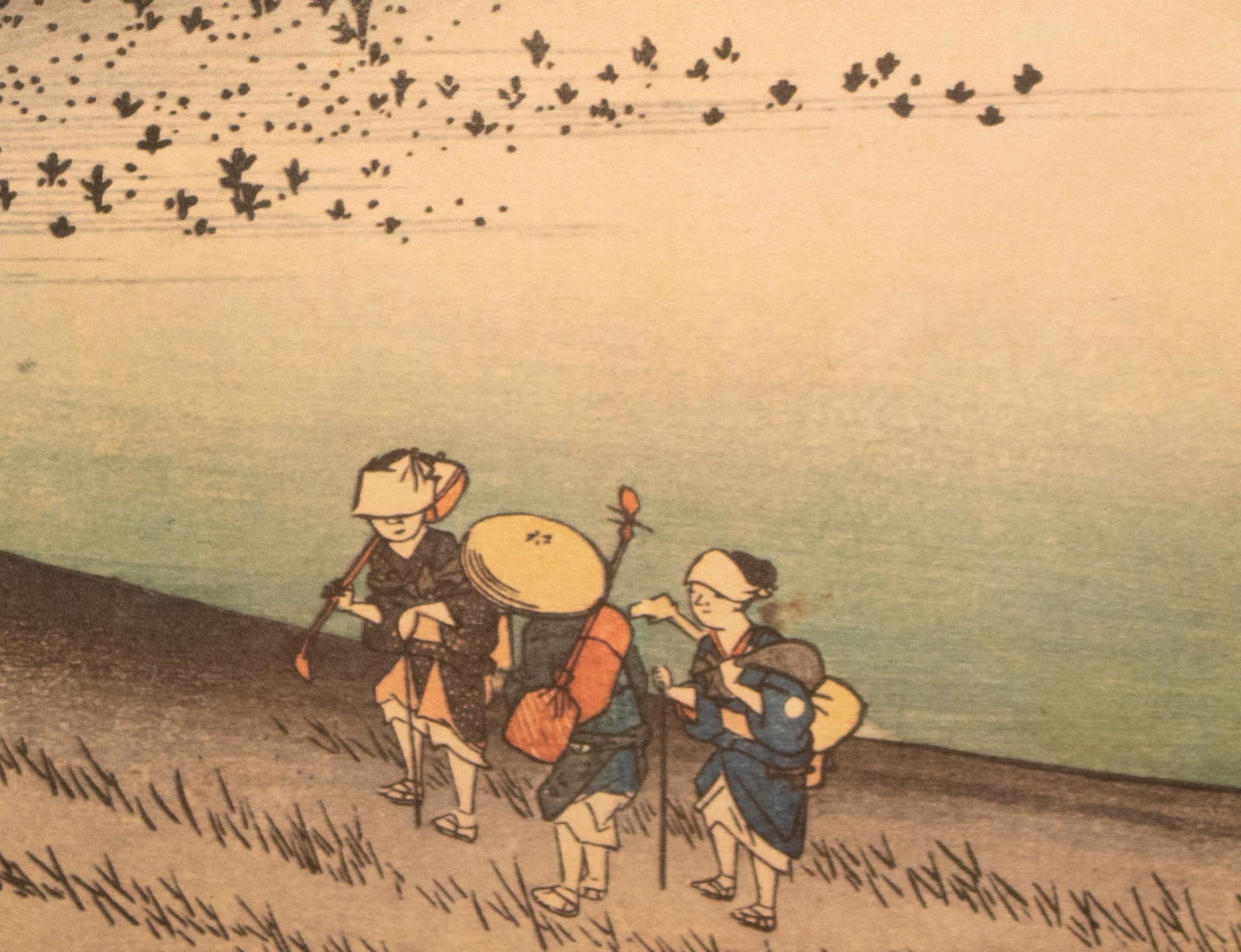 1960 After Hiroshige "The 53 Stations of Tokaido Road: 33rd Station" French Ukiyo-E Print - 9