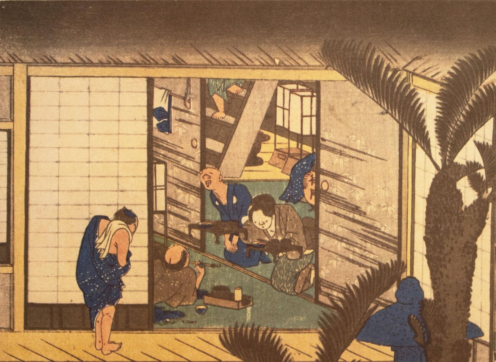 1960 After Hiroshige "The 53 Stations of Tokaido Road: 36th Station" French Ukiyo-E Print - 4