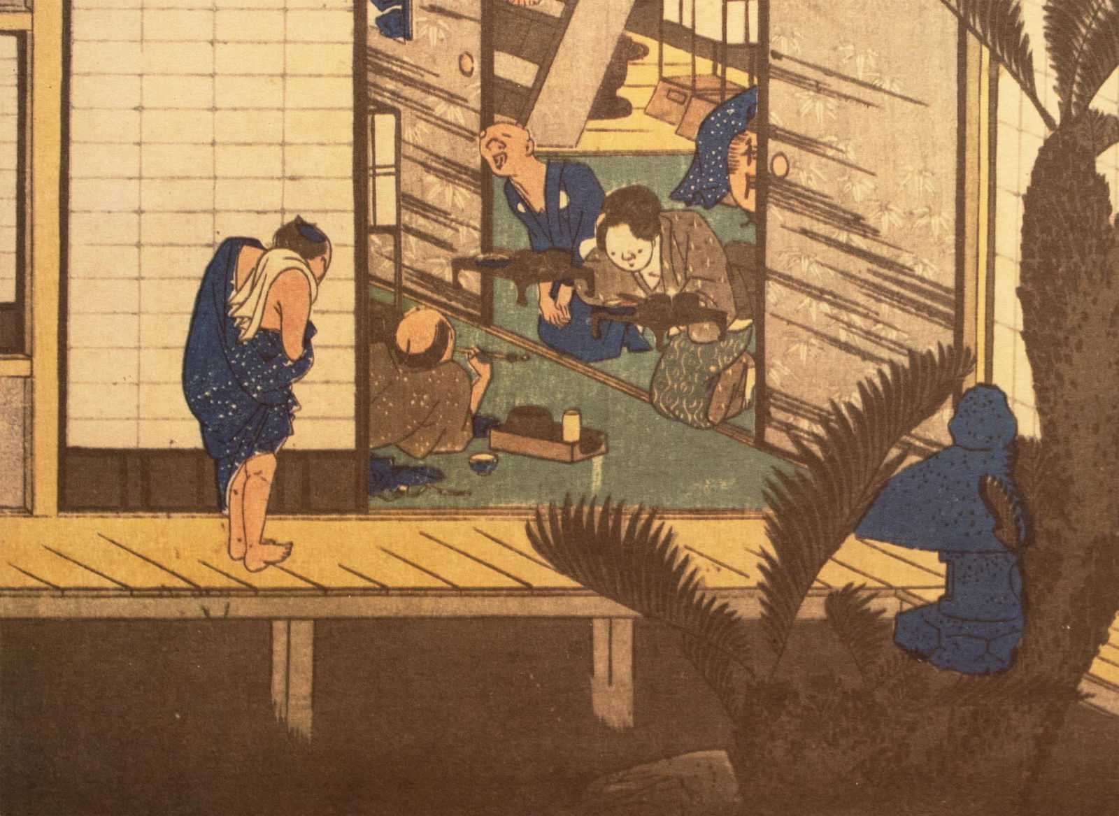 1960 After Hiroshige "The 53 Stations of Tokaido Road: 36th Station" French Ukiyo-E Print - 6