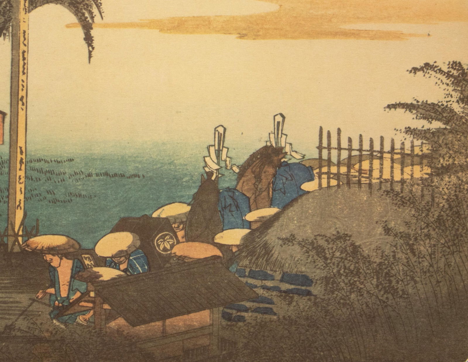 1960 After Hiroshige "The 53 Stations of Tokaido Road: 37th Station" French Ukiyo-E Print - 7