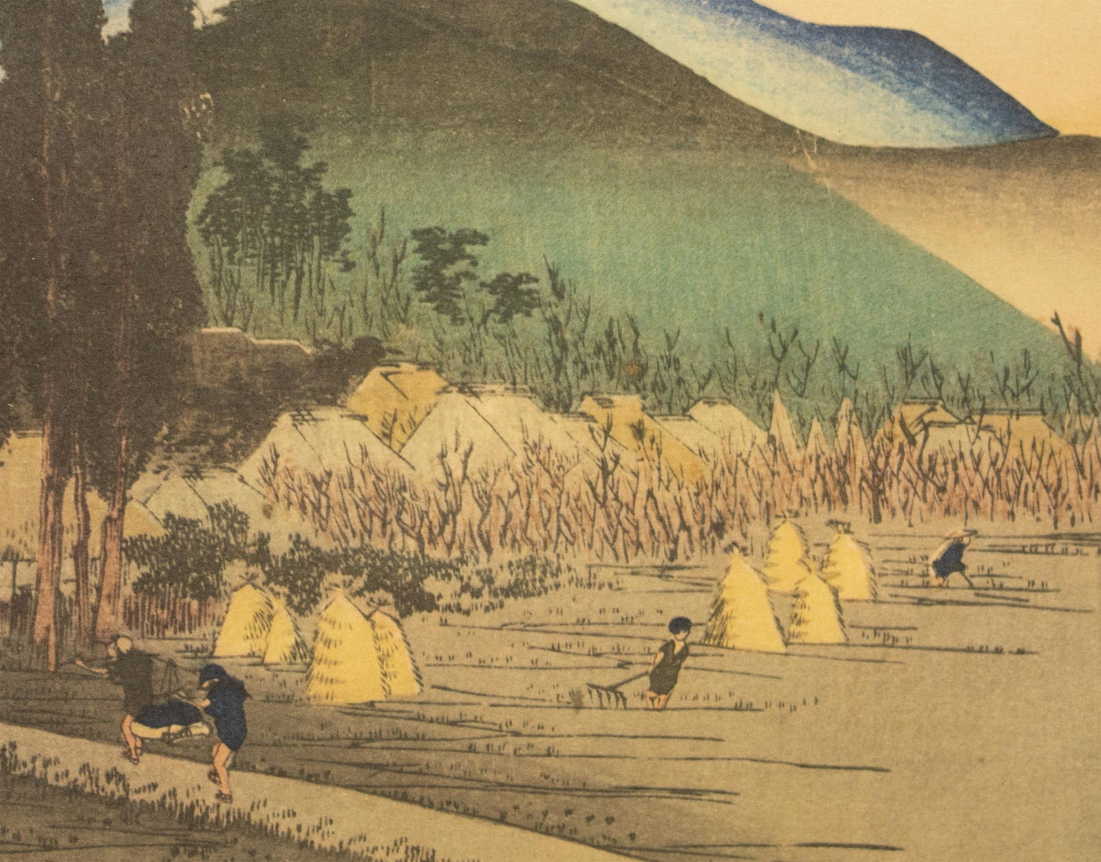 1960 After Hiroshige "The 53 Stations of Tokaido Road: 44th Station" French Ukiyo-E Print - 7