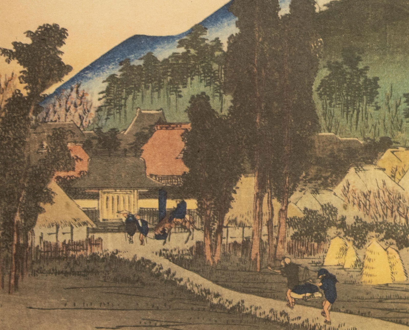 1960 After Hiroshige "The 53 Stations of Tokaido Road: 44th Station" French Ukiyo-E Print - 8