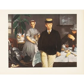 1953 After Manet "Luncheon in the Studio", Full-Color Print