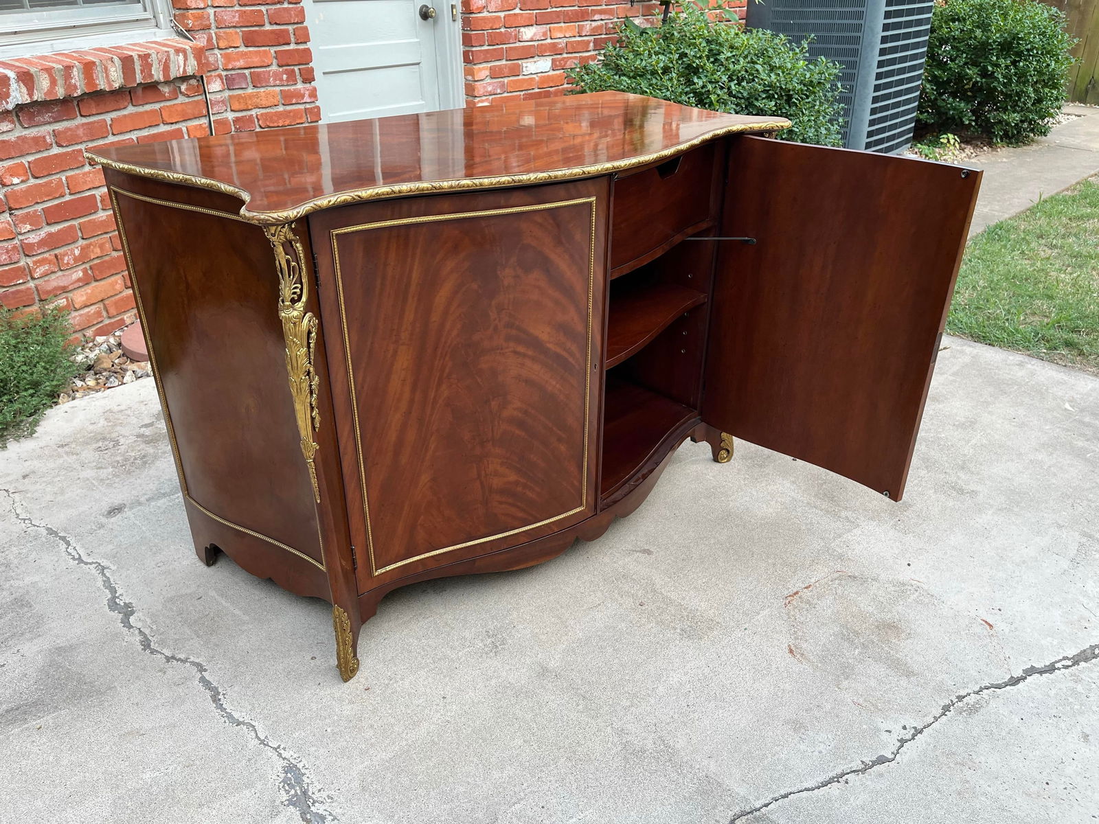 Large Baker Furniture Italian Mahogany Dry Bar Cabinet Commode - 12