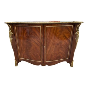 Large Baker Furniture Italian Mahogany Dry Bar Cabinet Commode
