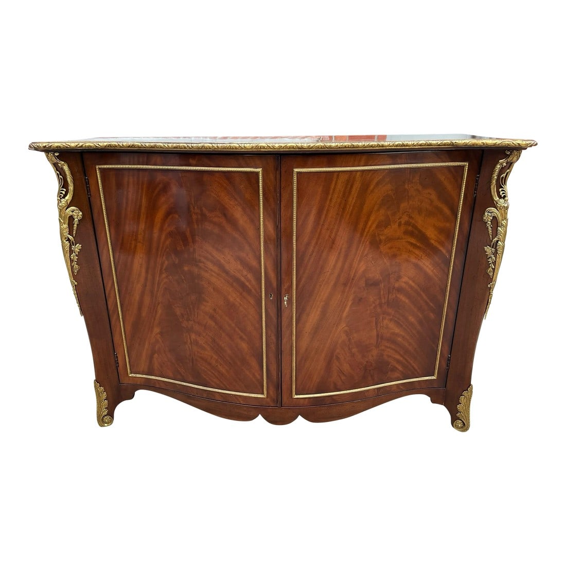 Large Baker Furniture Italian Mahogany Dry Bar Cabinet Commode (1 of 12)
