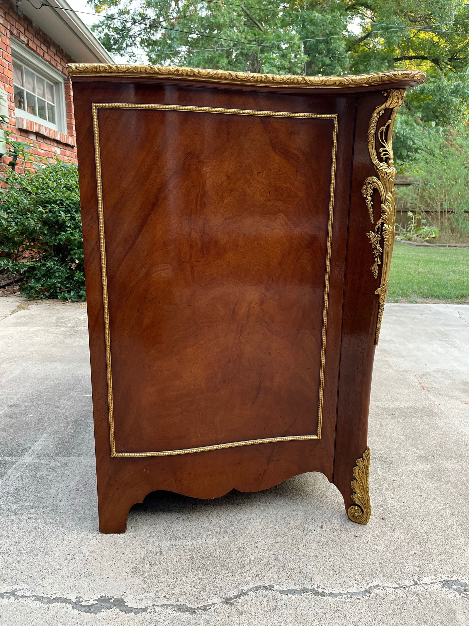 Large Baker Furniture Italian Mahogany Dry Bar Cabinet Commode - 5