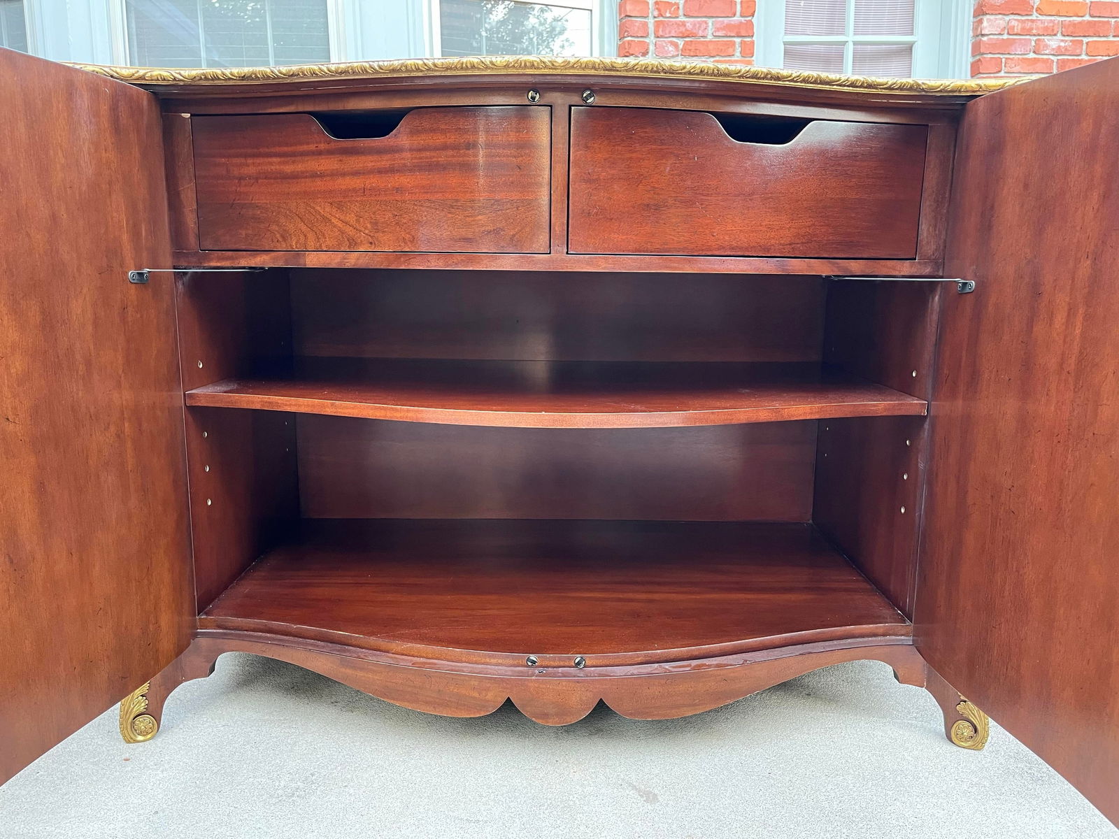 Large Baker Furniture Italian Mahogany Dry Bar Cabinet Commode - 8