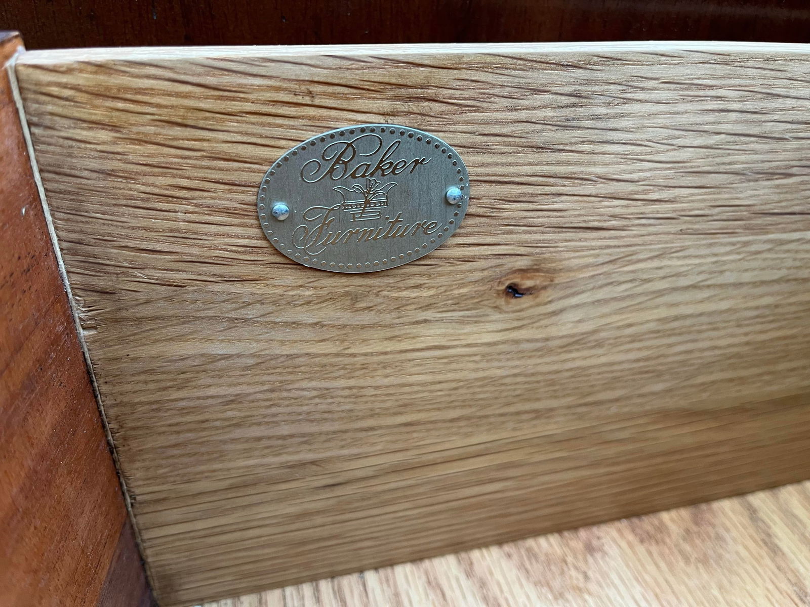 Large Baker Furniture Italian Mahogany Dry Bar Cabinet Commode - 9