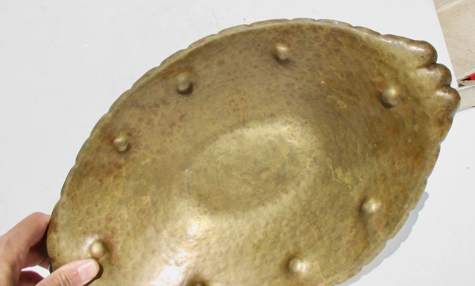 Arts and Crafts Hammered Copper Bowl Circa 1910s - 6