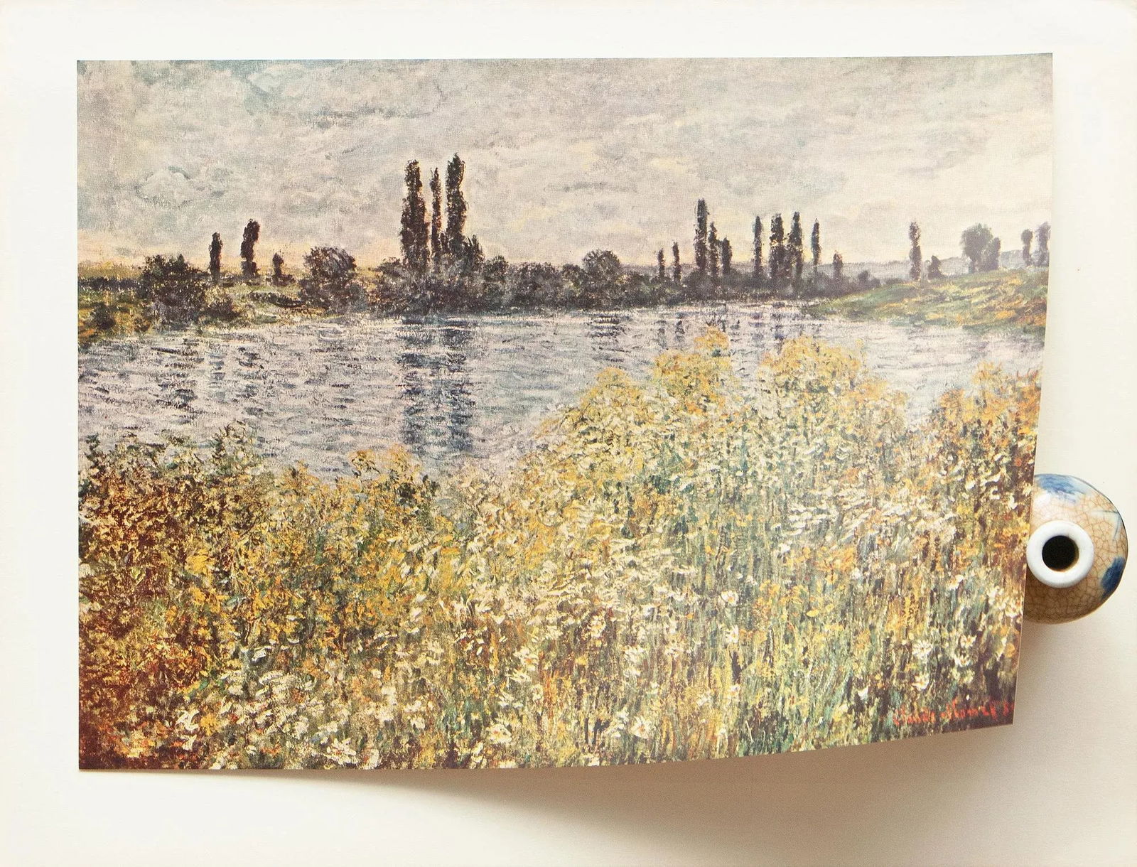 1956 After Claude Monet "Banks of the Seine, Vetheuil", Full-Color Print - 5