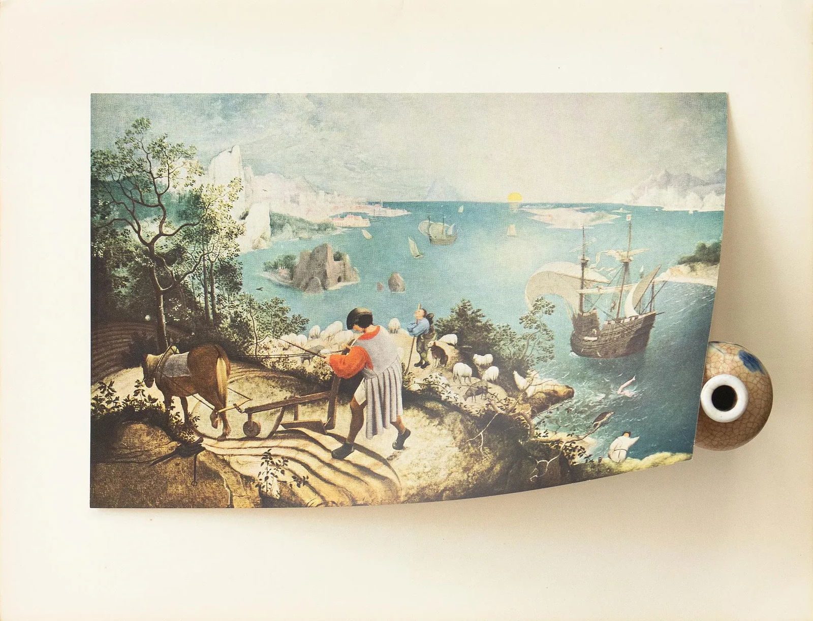 1956 After Pieter Bruegel "The Fall of Icarus", Full-Color Print - 5