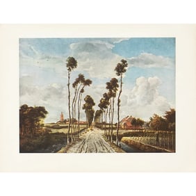 1956 After Meindert Hobbema "The Avenue of Middelharnis", Full-Color Print