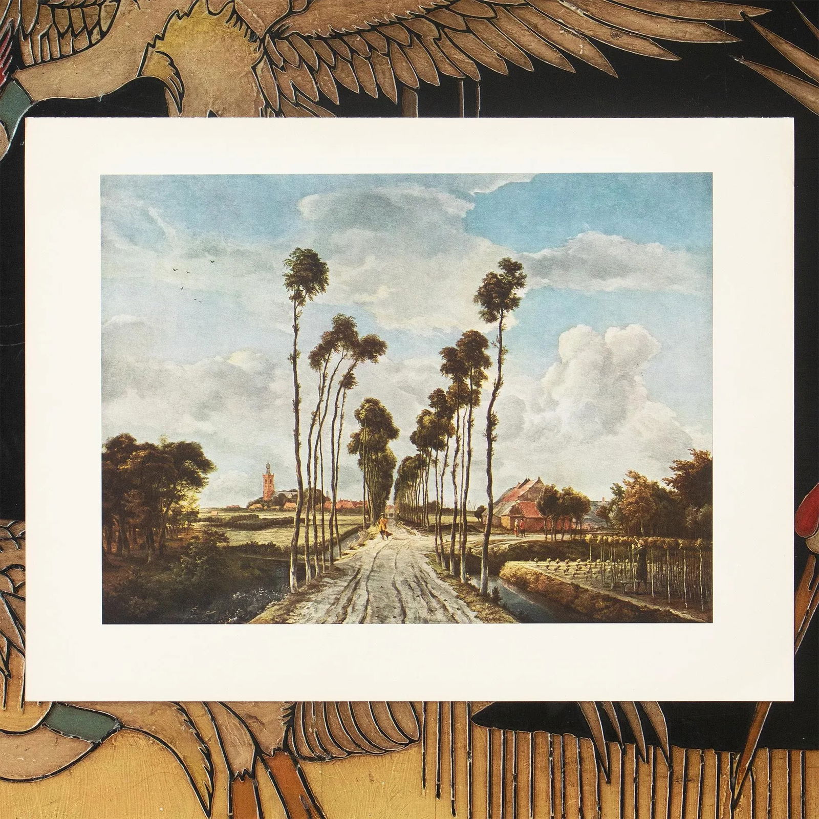 1956 After Meindert Hobbema "The Avenue of Middelharnis", Full-Color Print - 4