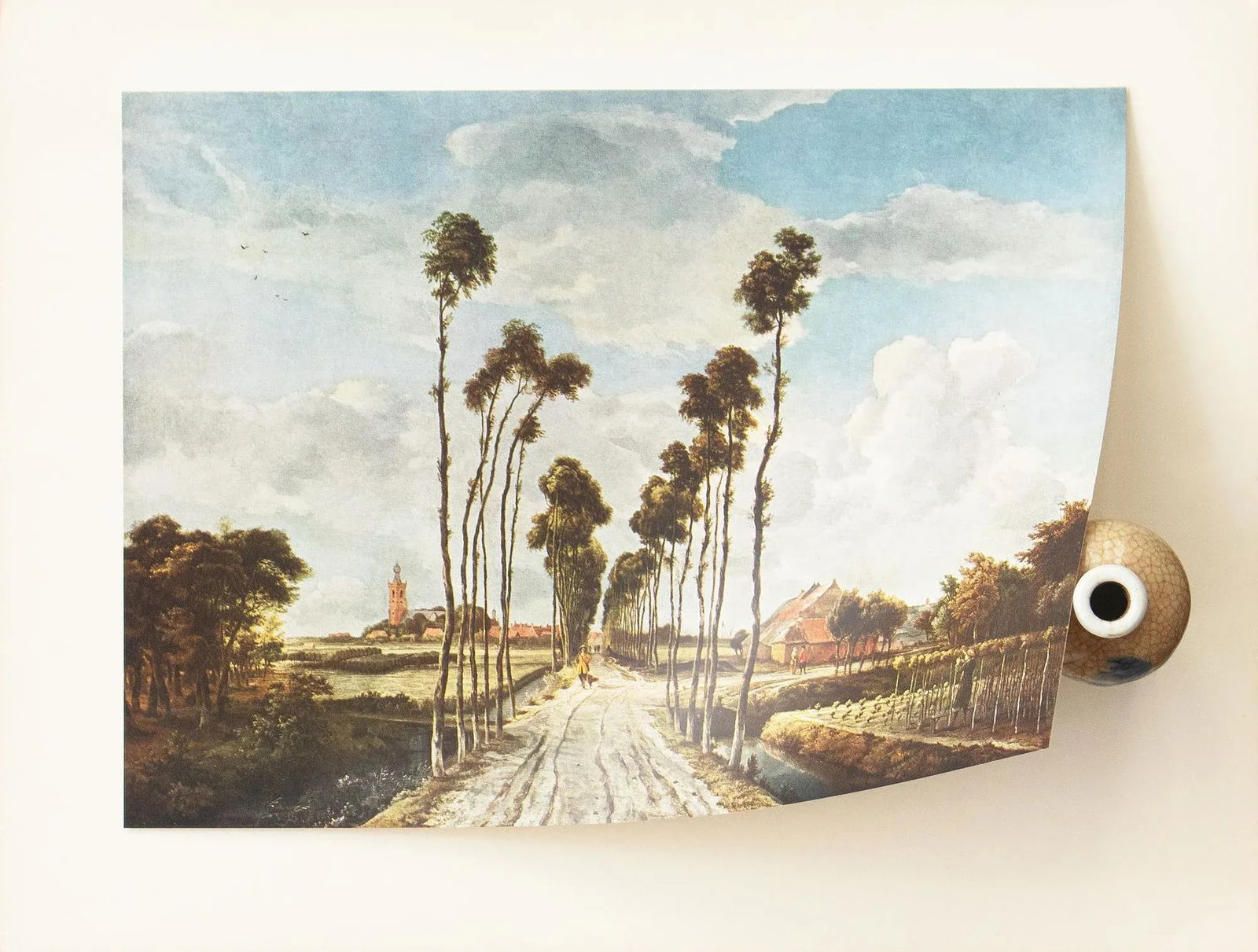 1956 After Meindert Hobbema "The Avenue of Middelharnis", Full-Color Print - 5