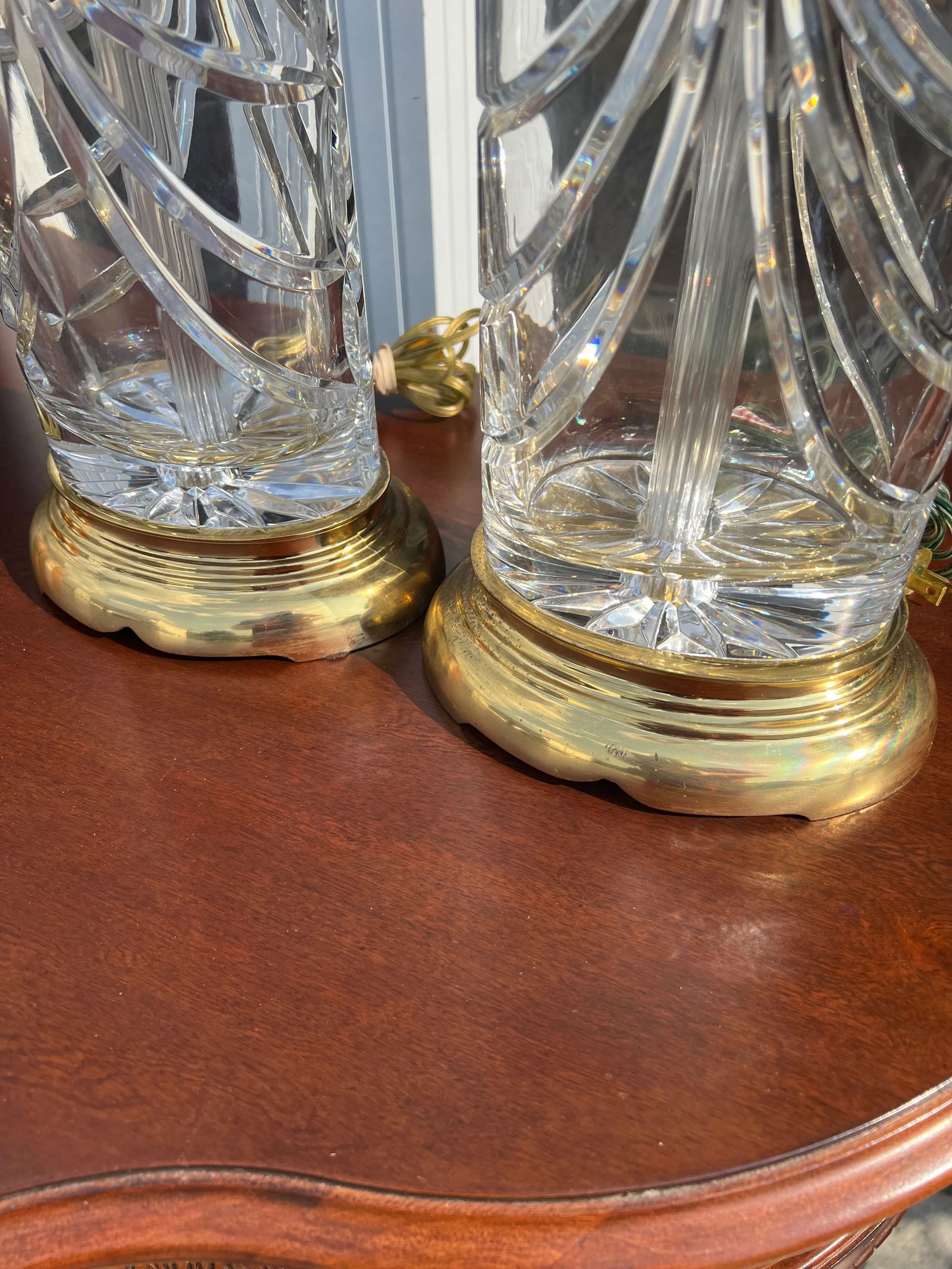 1970s Waterford Crystal Lamps - a Pair - 3