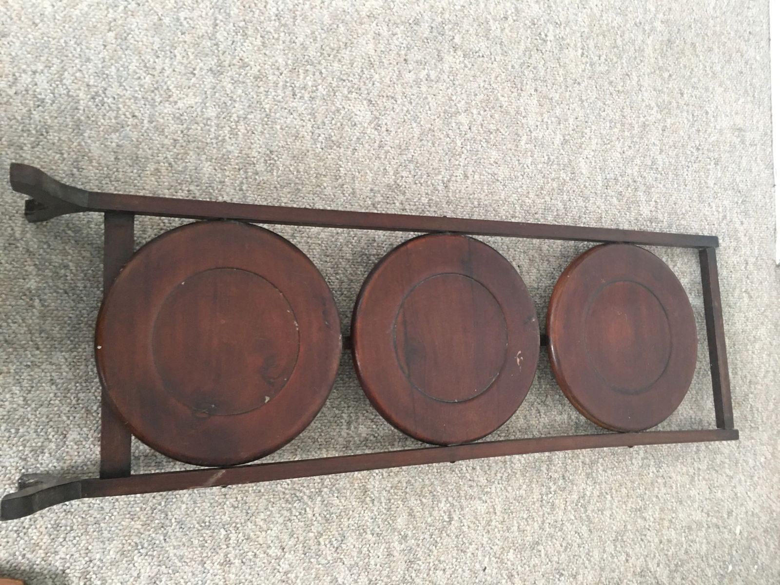 19th Century Antique English Mahogany Dessert Table - 2