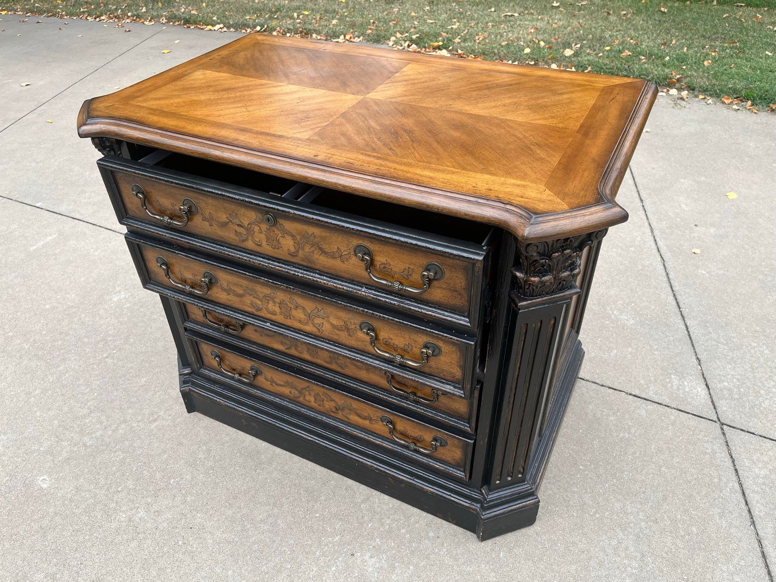 Hooker Furniture North Hampton Collection Ebonized Maple Lateral Filing Cabinet - 12