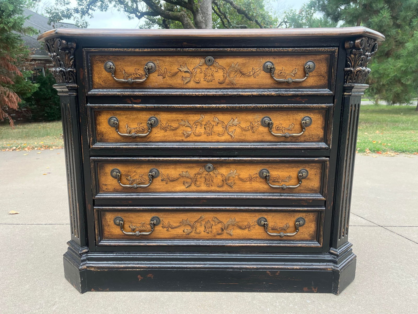 Hooker Furniture North Hampton Collection Ebonized Maple Lateral Filing Cabinet - 2