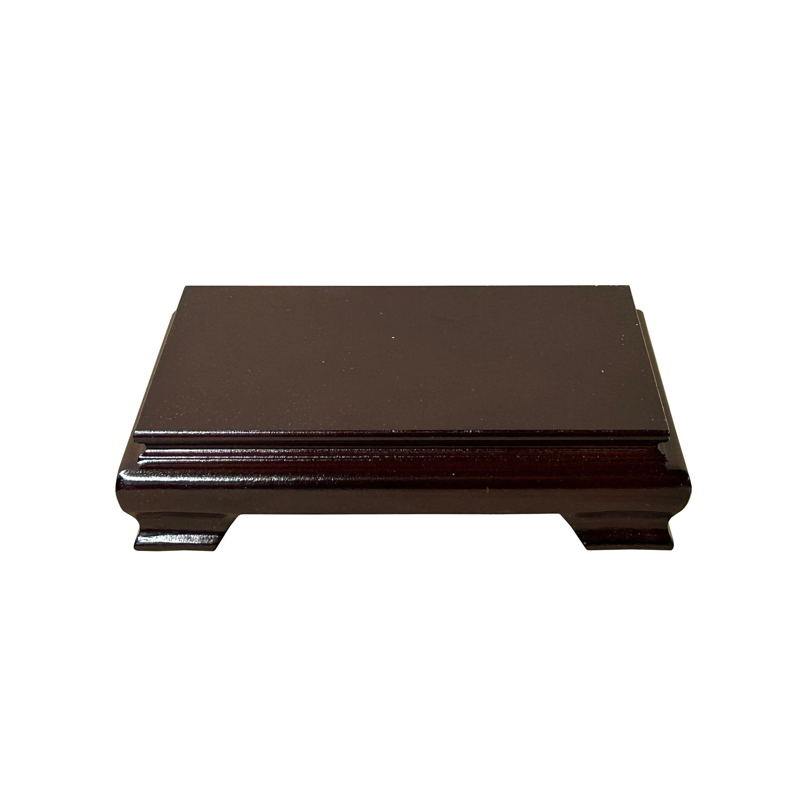 13.25" Reddish Brown Wood Rectangular Display Stand Riser Easel - 2