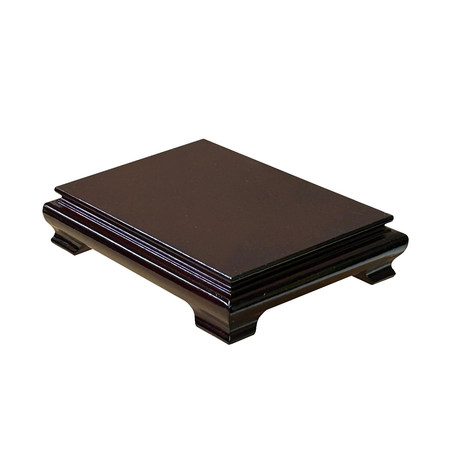 13.25" Reddish Brown Wood Rectangular Display Stand Riser Easel - 3