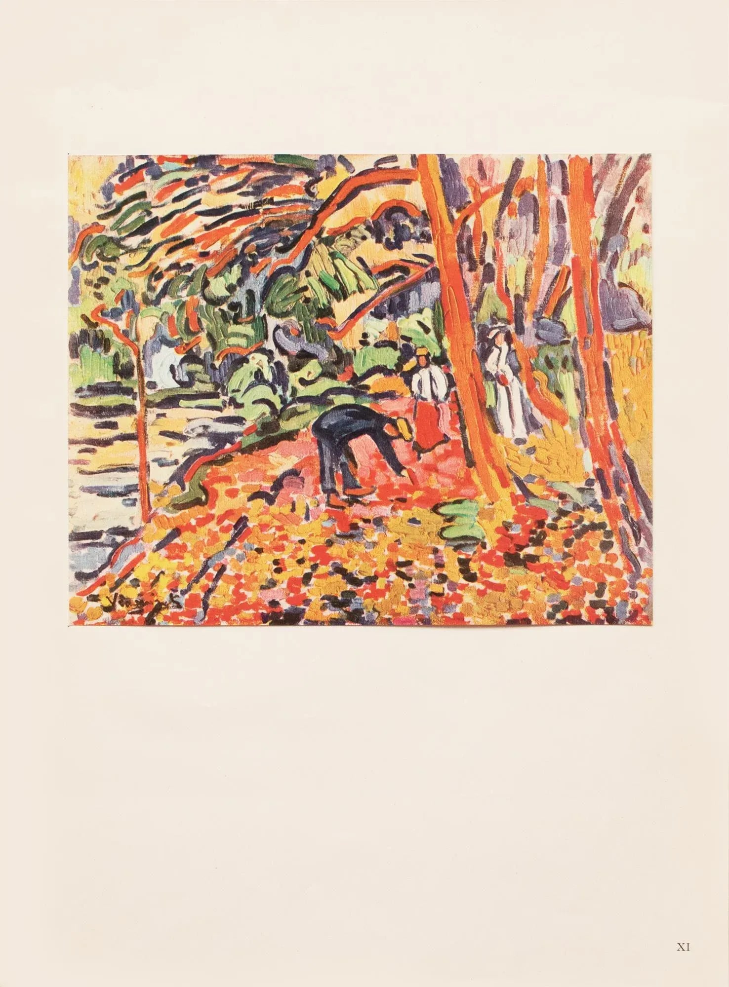 1943 After Maurice Vlaminck "Landscape With Dead Wood", First Edition Offset Lithograph - 3