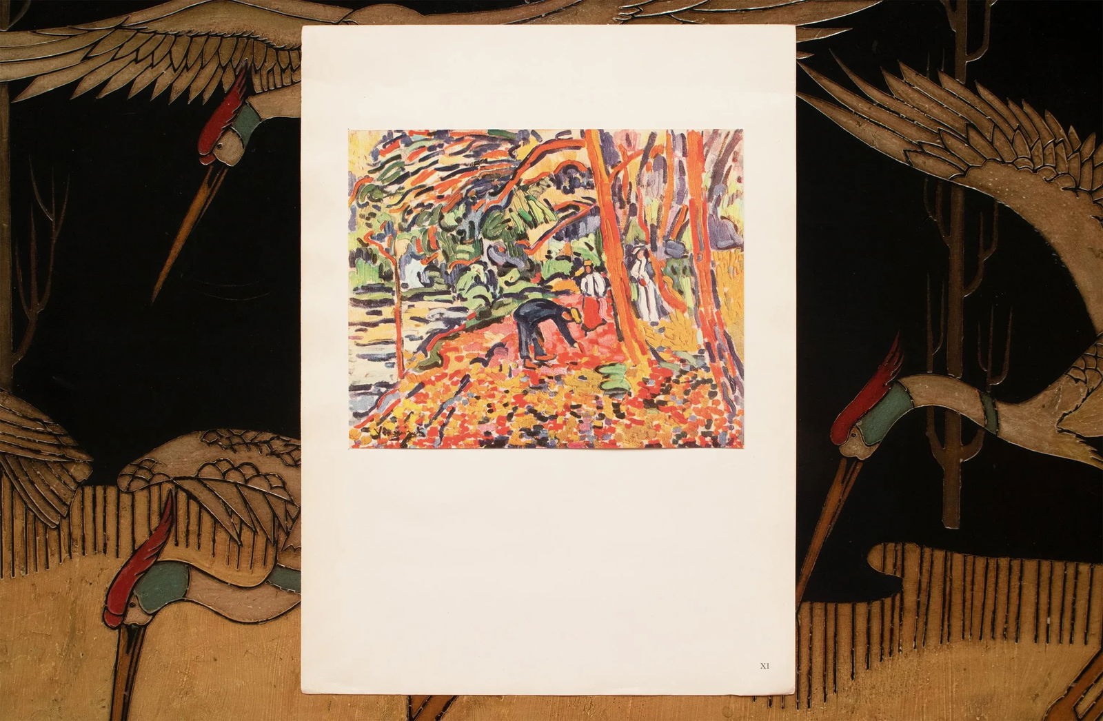 1943 After Maurice Vlaminck "Landscape With Dead Wood", First Edition Offset Lithograph - 4