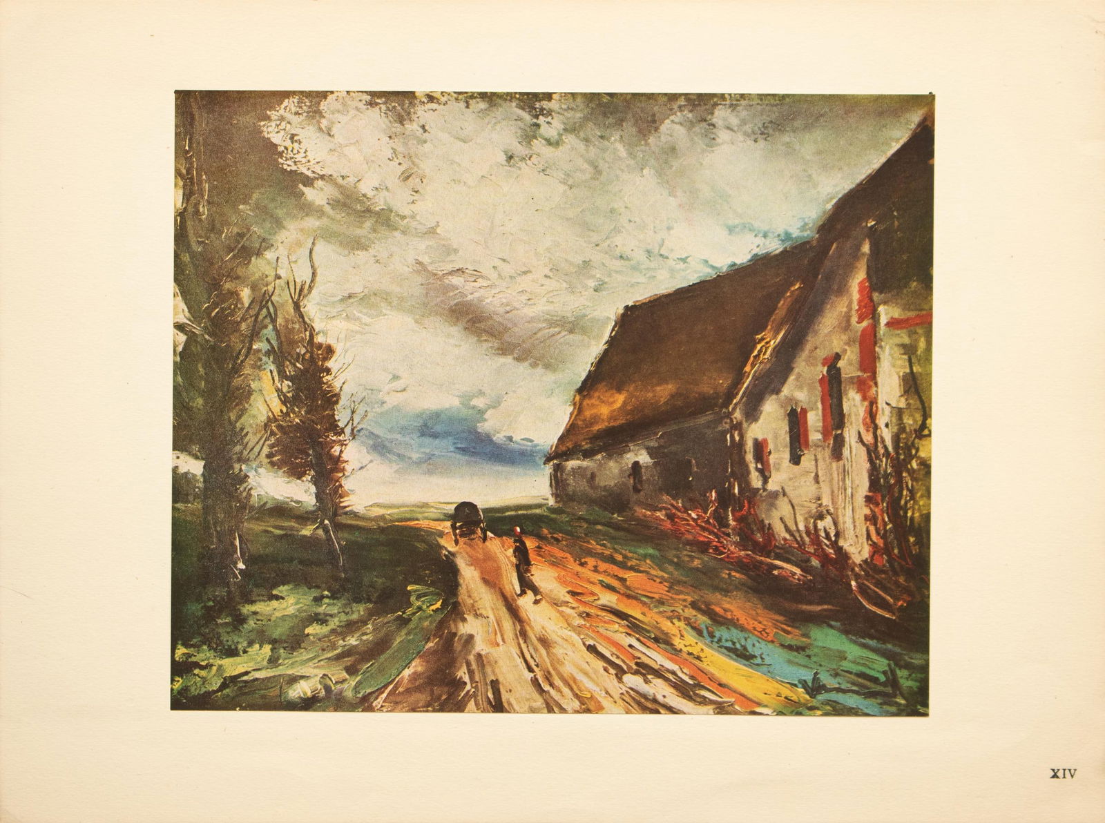 1947 After Maurice Vlaminck "The Brezolles Road", First Edition Period Parisian Lithograph - 8