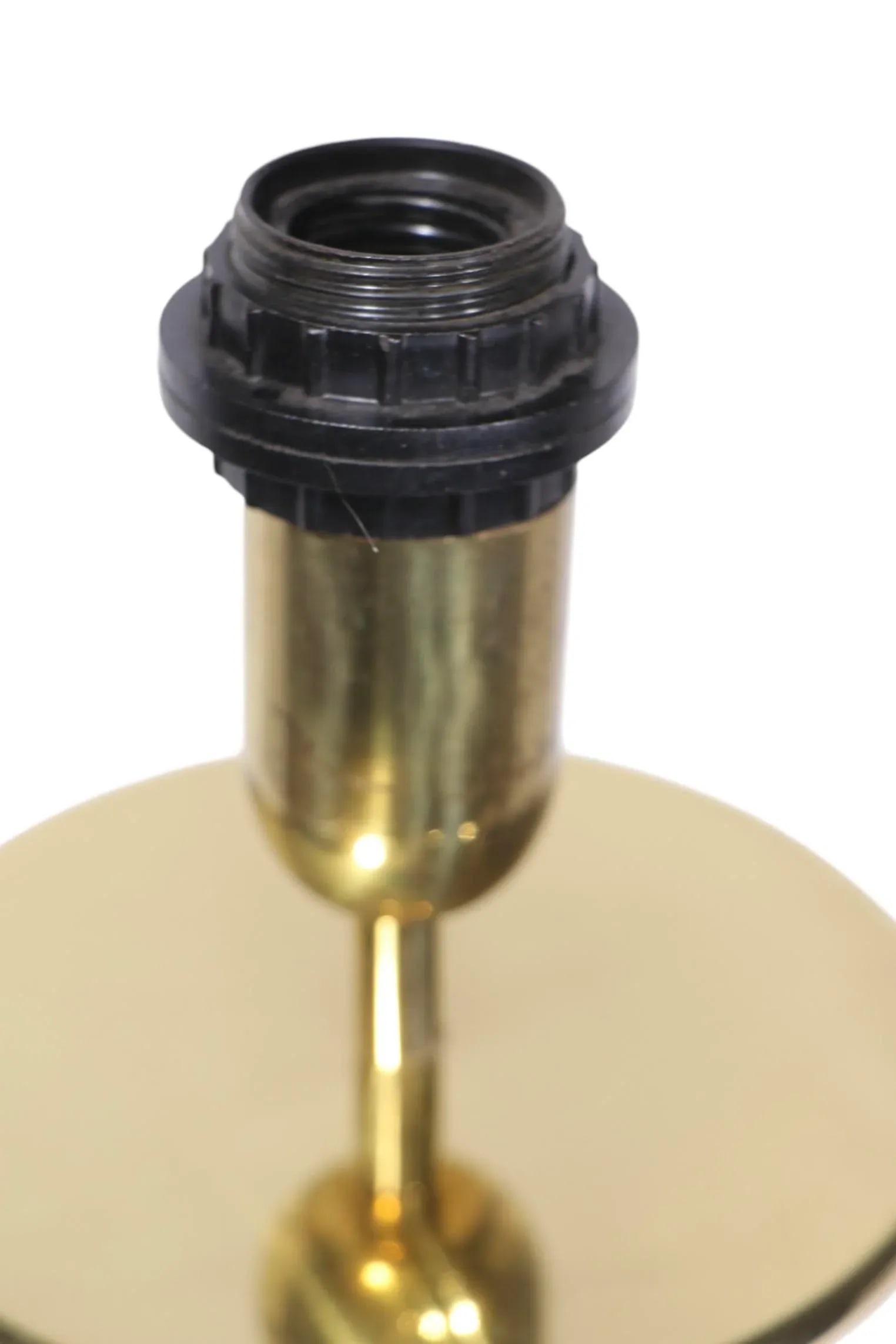 Mid Century White Ceramic Urn Form Table Lamp Made in Italy C 1970's - 12