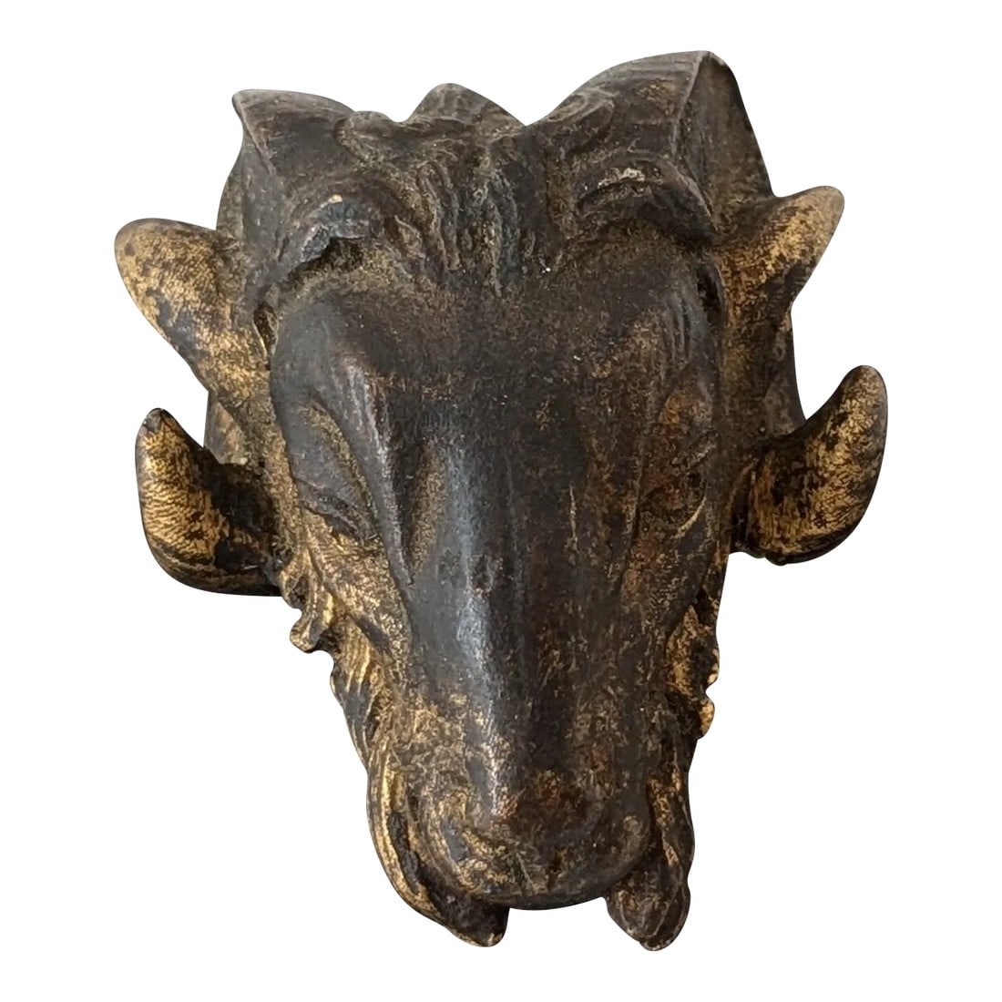 Rare Bronze Ram Helmet Ornament – Wwi Verdun Battle Commemorative: Rare Bronze Ram Helmet Ornament – WWI Verdun Battle Commemorative This exceptional bronze ram's head ornament honors the Battle of Verdun, a defining WWI event symbolizing French resilience and