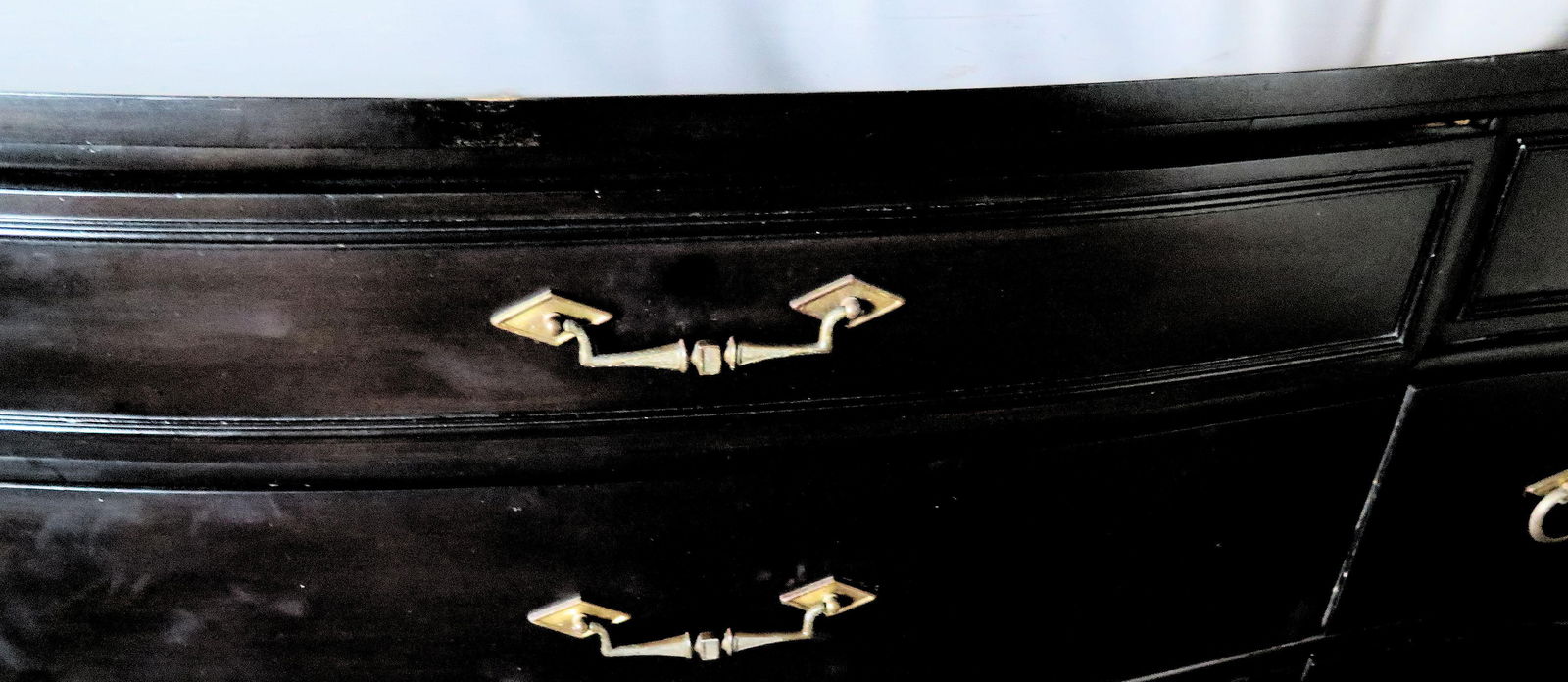 1950s Mahogany Bassett Furniture Industries Chest of Drawers With 9 Drawers and Original Architectur - 6