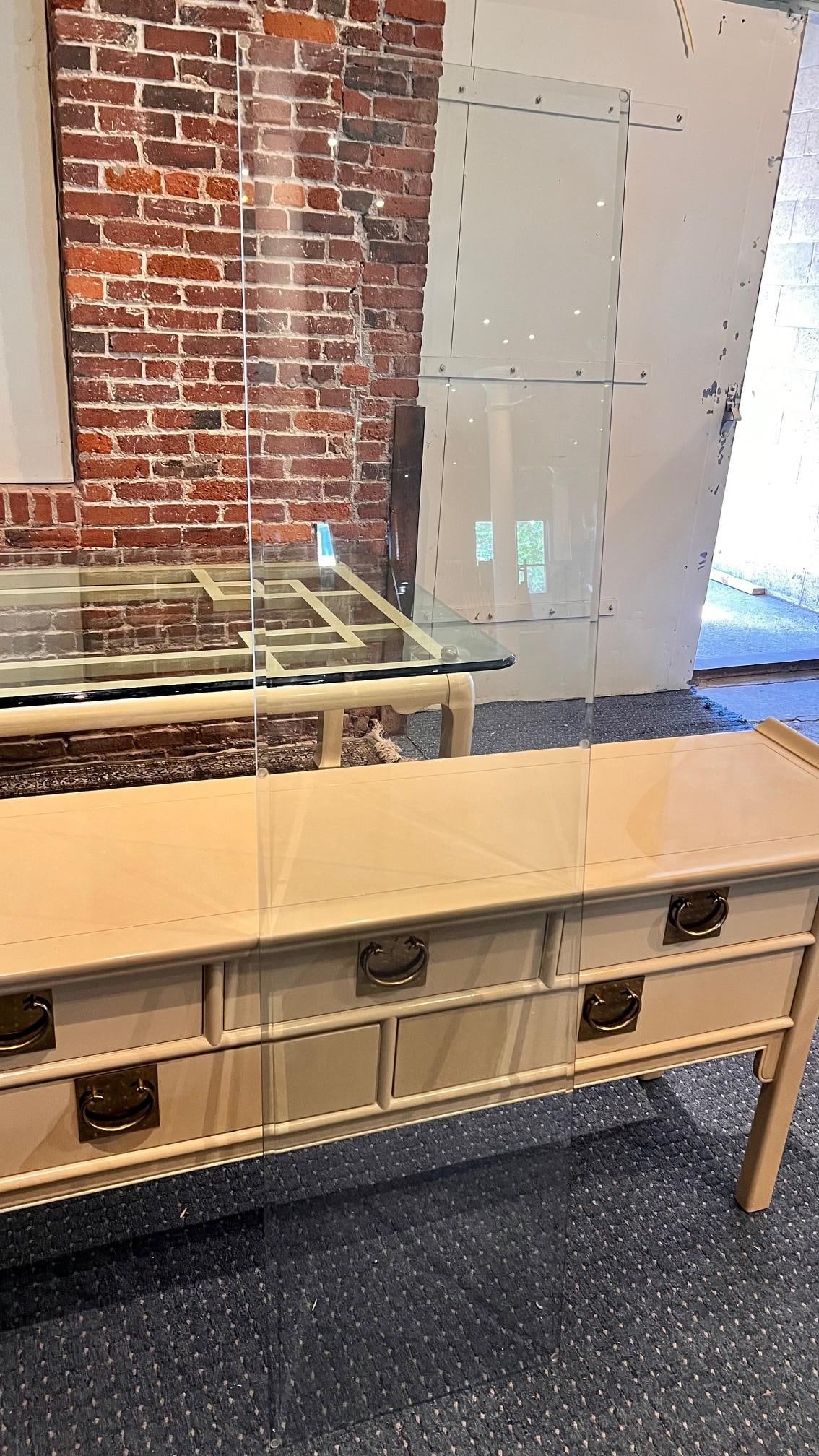 Raymond Sobota 1990s Faux Goatskin Pagoda Sideboard - 10