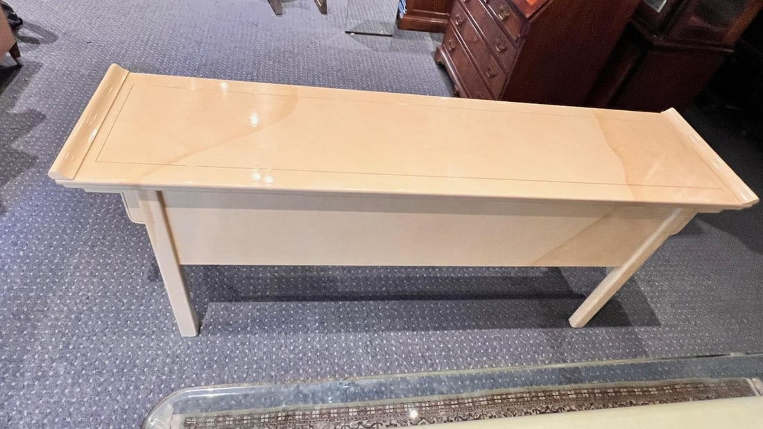 Raymond Sobota 1990s Faux Goatskin Pagoda Sideboard - 5