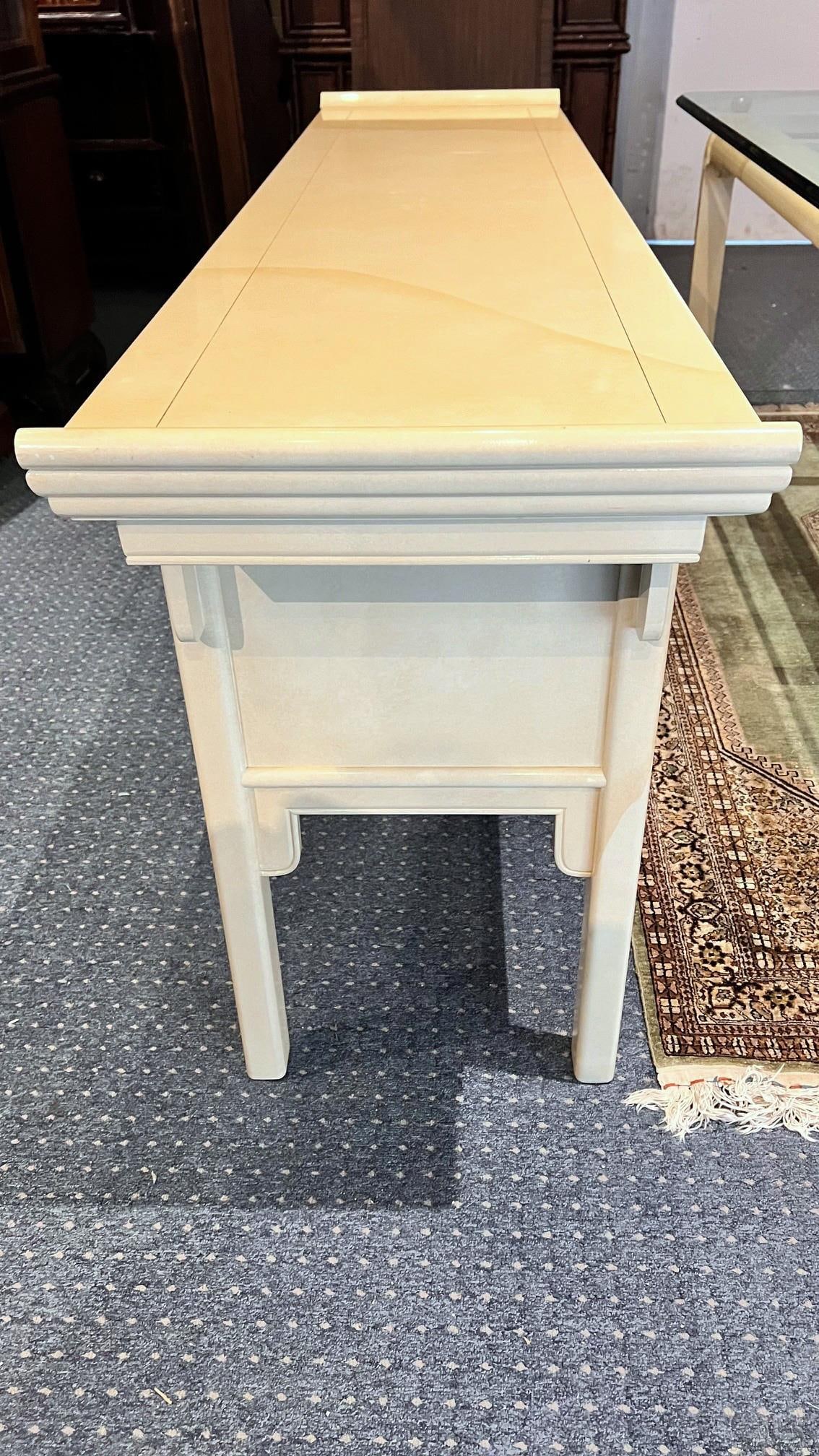 Raymond Sobota 1990s Faux Goatskin Pagoda Sideboard - 6