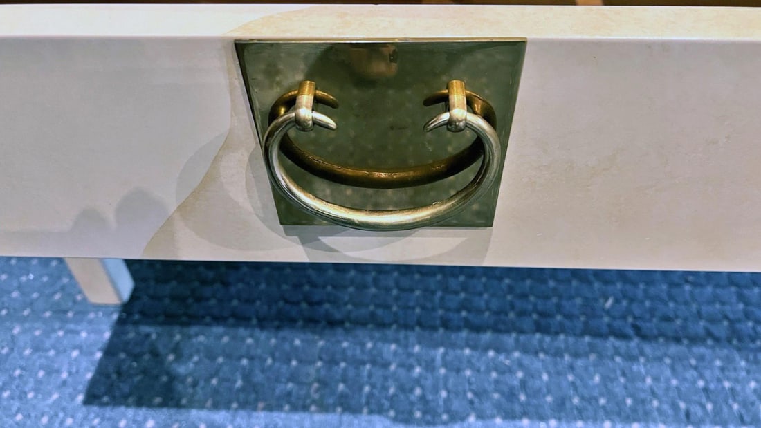 Raymond Sobota 1990s Faux Goatskin Pagoda Sideboard - 8