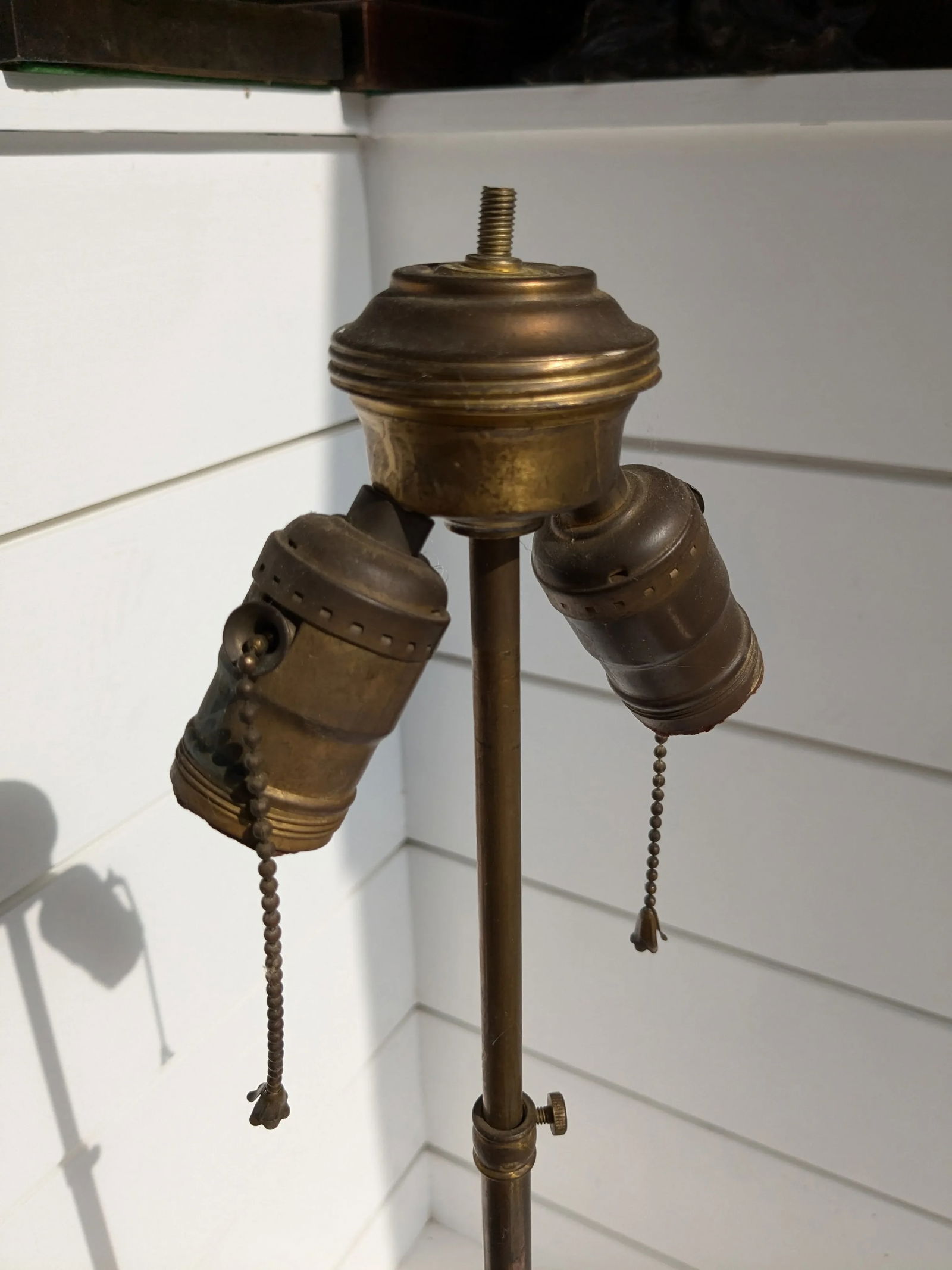 Neoclassical Roman Bust Table Lamp – Hand-Carved Wood, 32" Tall - 10