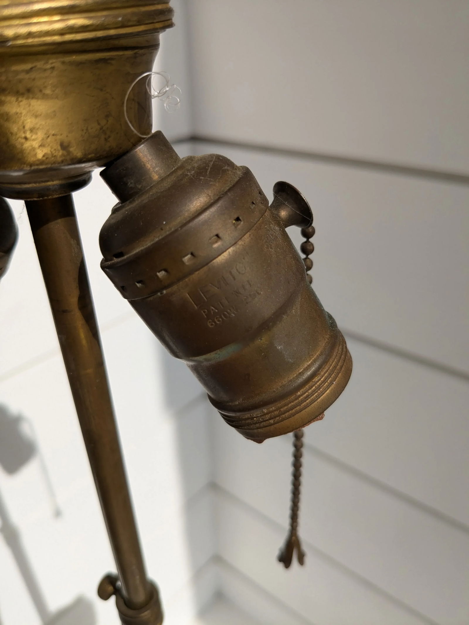 Neoclassical Roman Bust Table Lamp – Hand-Carved Wood, 32" Tall - 9