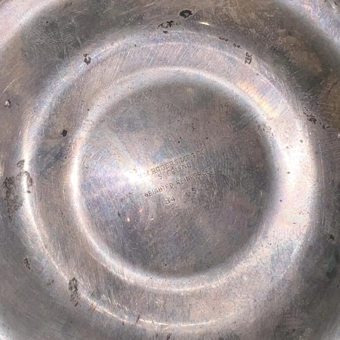 1960s W M Rogers Sterling Silver Glass Candelabra - 8