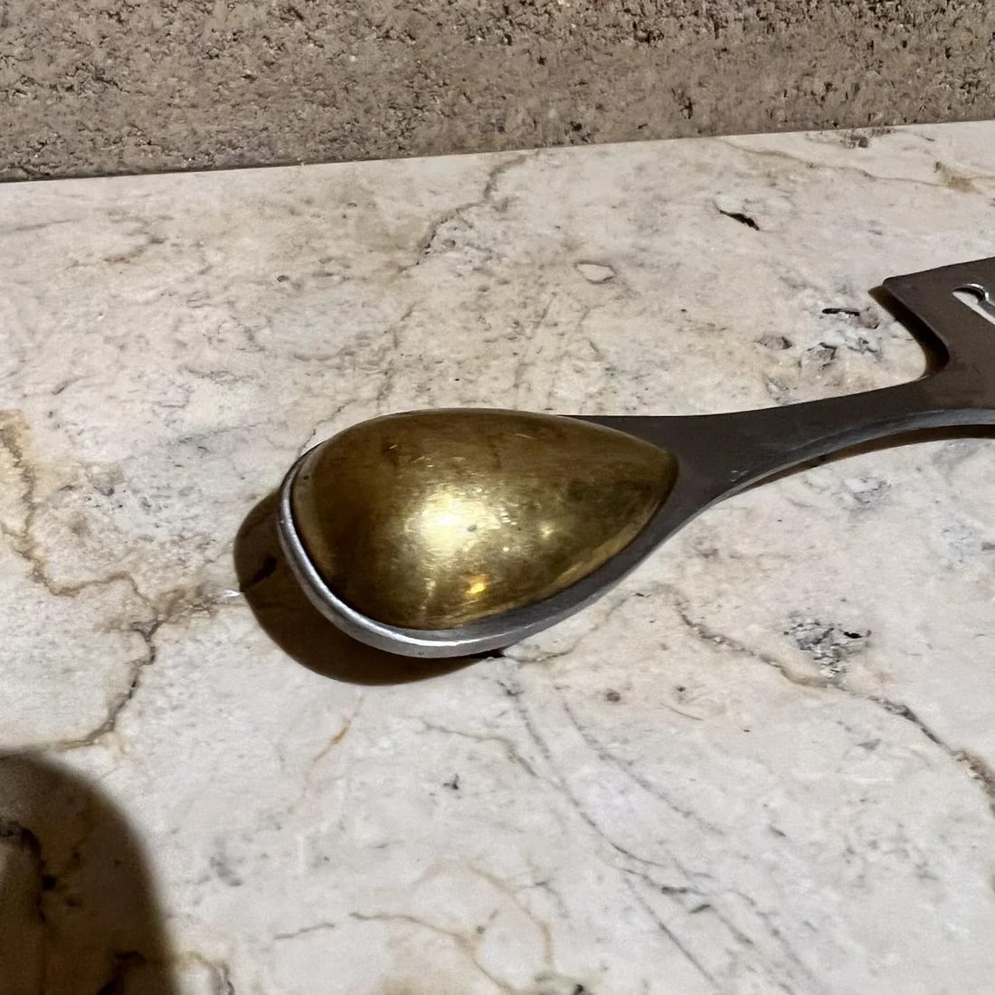 1960s Dansk Brass Stainless Cheese Slicer Japan - 3