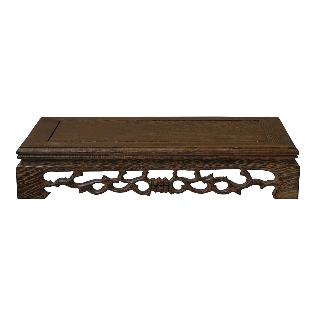 7.5" Light Brown Feather Pattern Rectangular Wood Display Stand Riser: Elevate your presentation with the Light Brown Feather Pattern Rectangular Wood Display Stand Riser. Crafted with a sleek, rectangular design, this stand features a unique feather pattern in light bro