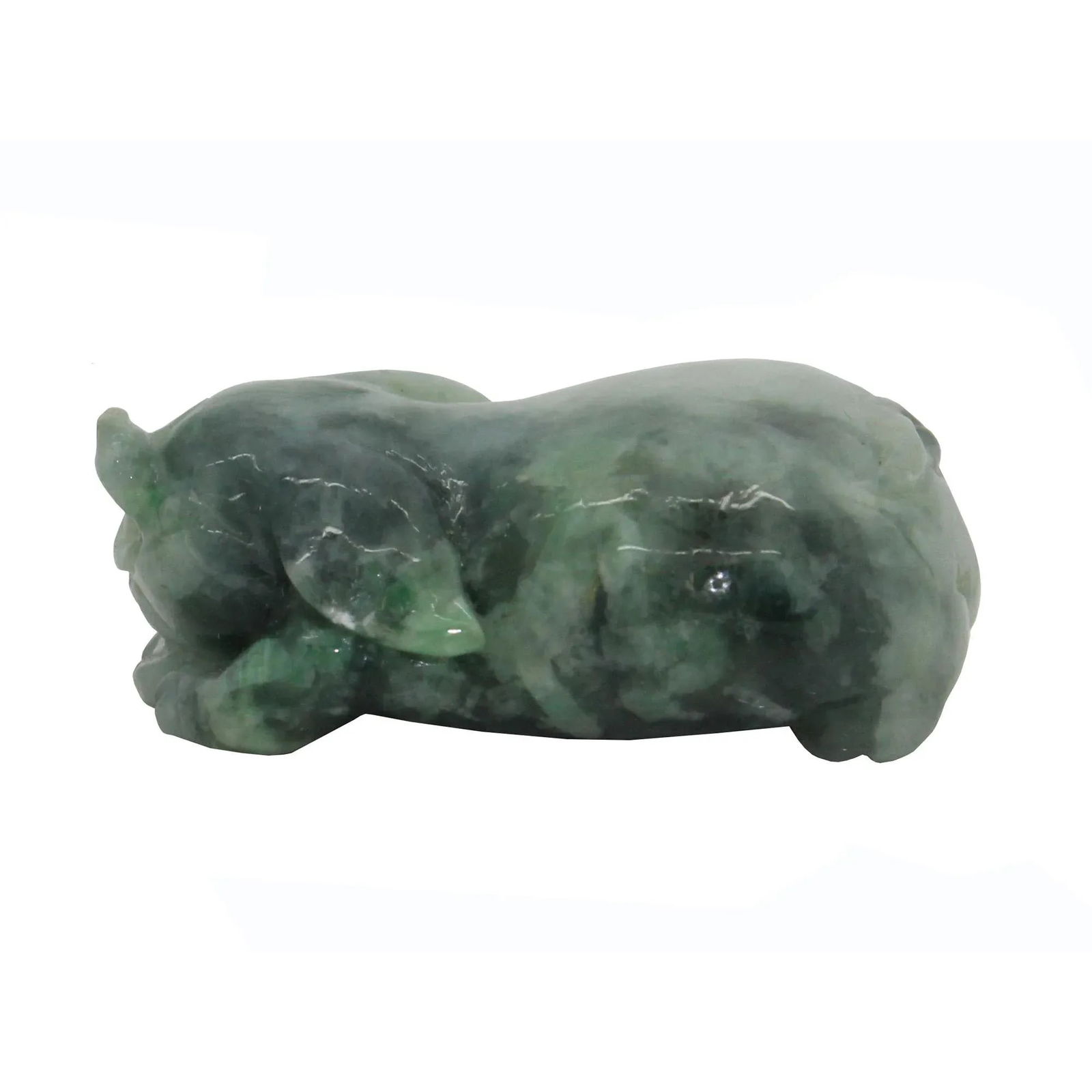 Jade Pendant With Chinese Lucky Zodiac Pig Figure - 6