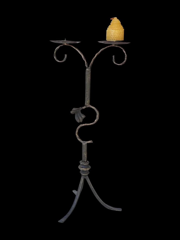Decorative Metal Bronze Table Top Candle Holder - 5
