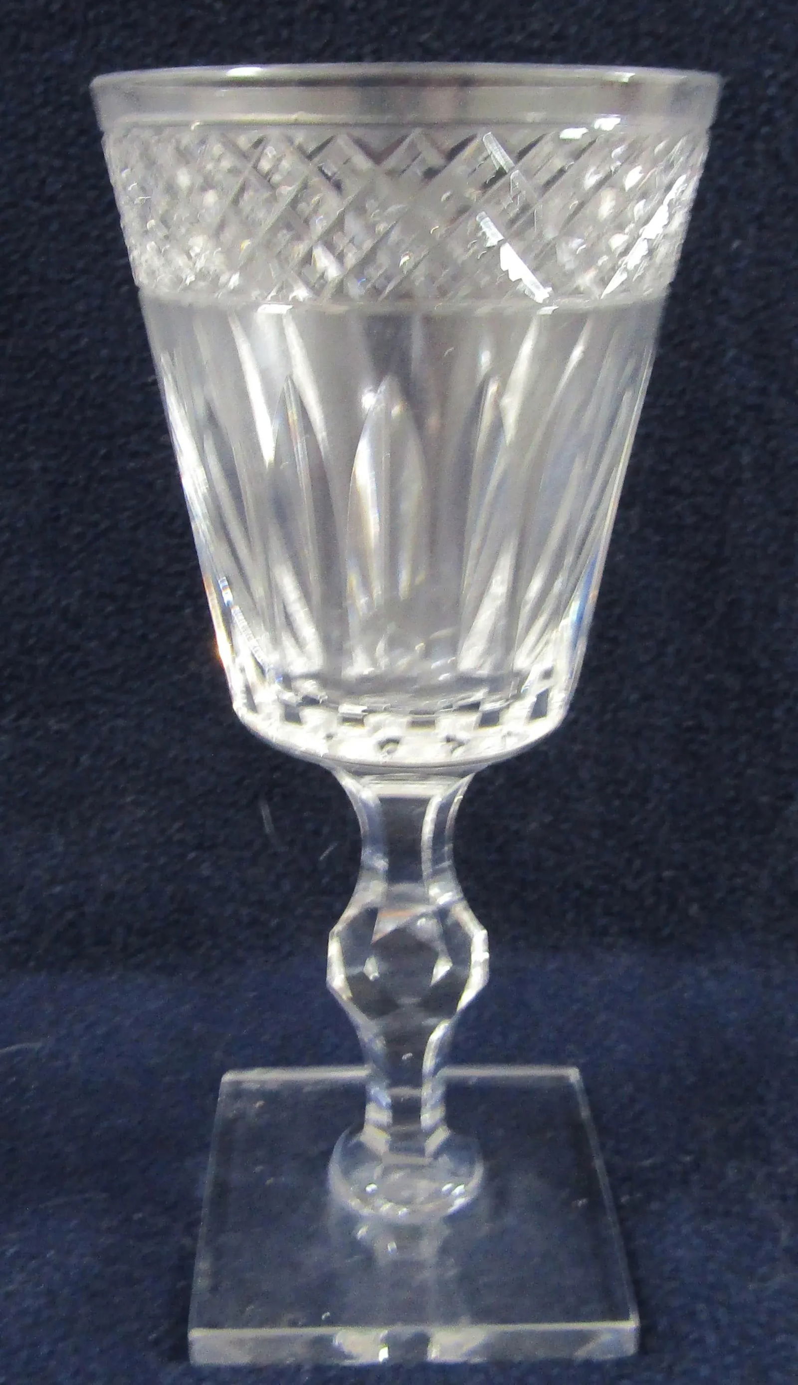 1930s Hawkes Crystal Donisel Stem 6015 Water Goblets- Set of 7 - 3