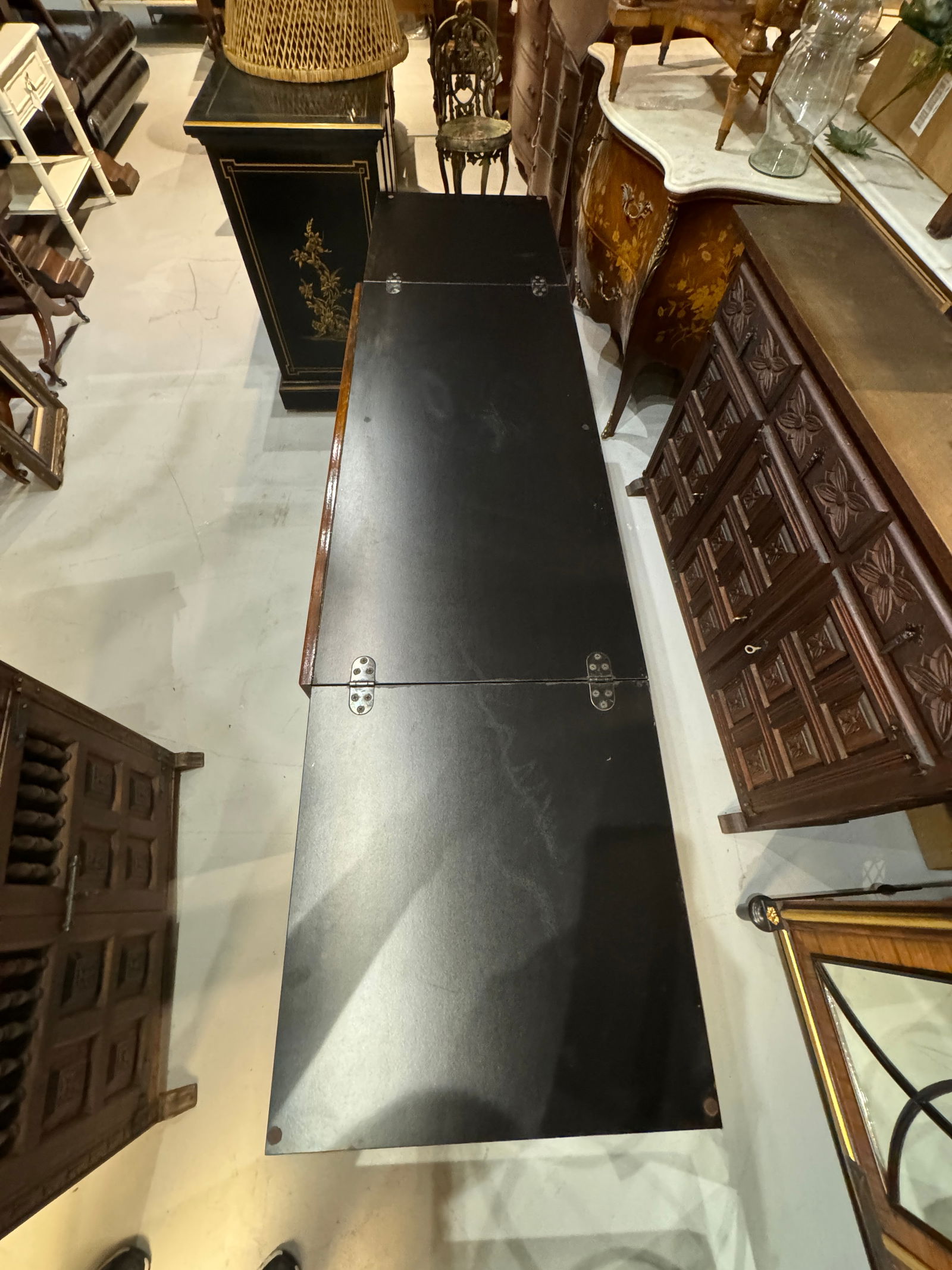 Vintage 1970s Campaign Style Server Bar Cabinet by Dixie Furniture - 10