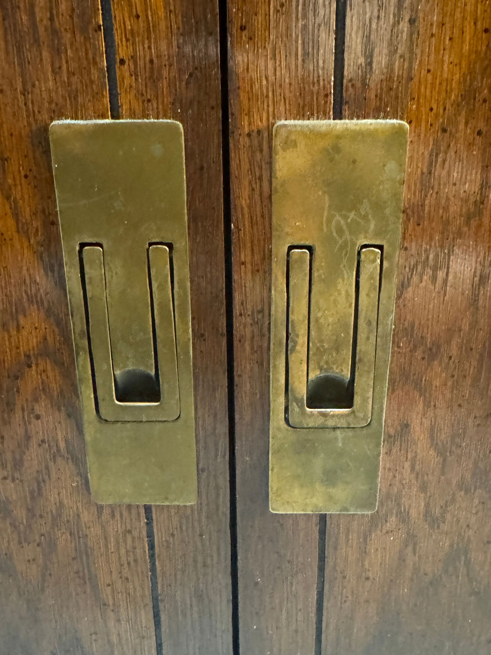 Vintage 1970s Campaign Style Server Bar Cabinet by Dixie Furniture - 9