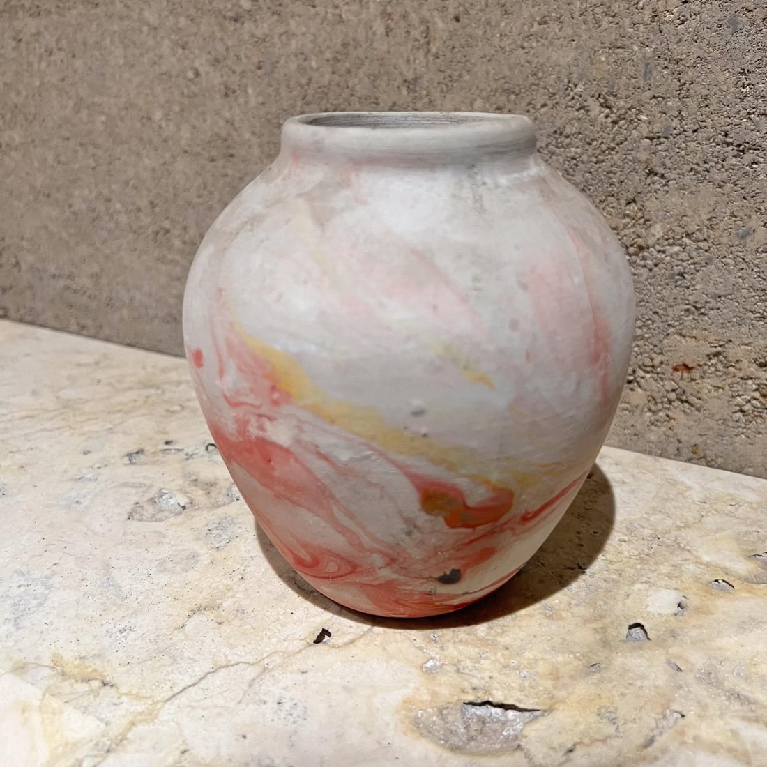 Nemadji Ceramic Indian Art Pottery Pink Vase Moose Lake, Minnesota - 2