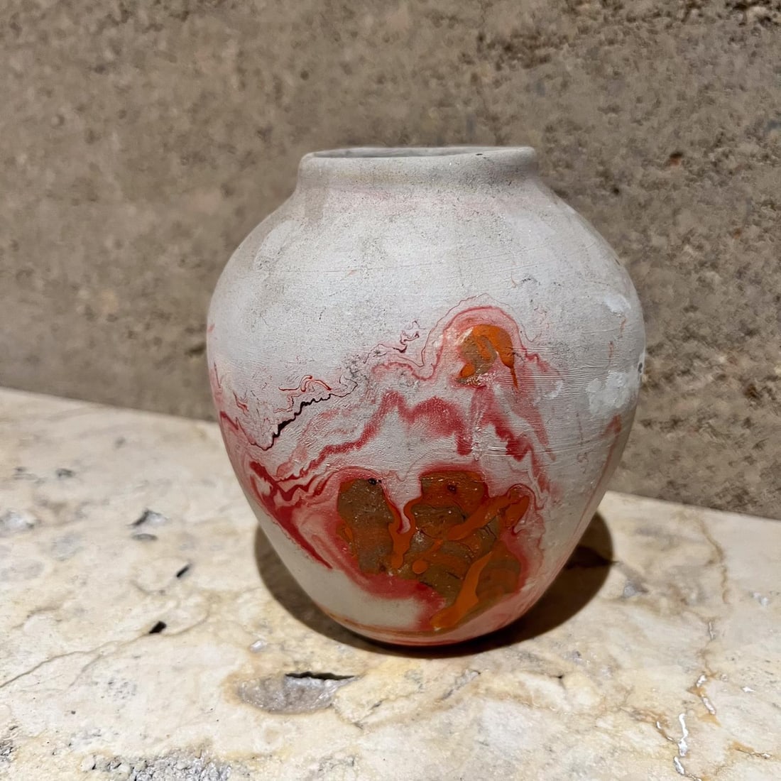 Nemadji Ceramic Indian Art Pottery Pink Vase Moose Lake, Minnesota - 4