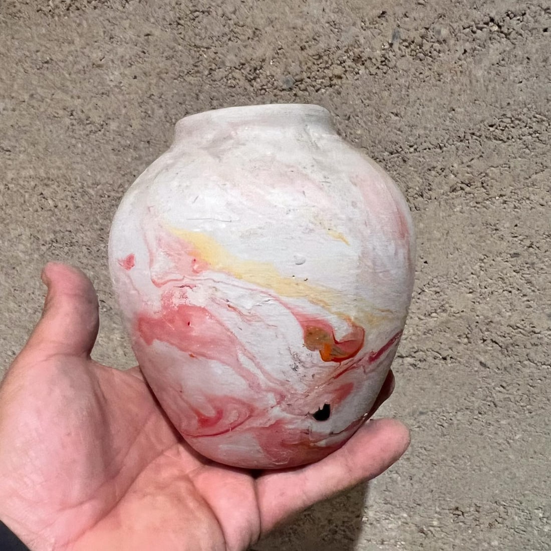 Nemadji Ceramic Indian Art Pottery Pink Vase Moose Lake, Minnesota - 5