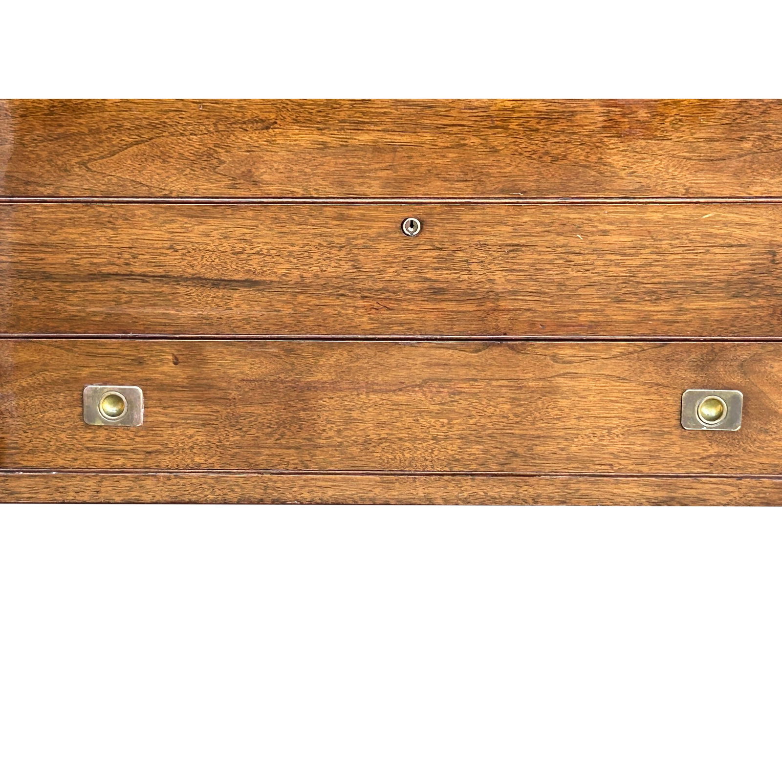 Vintage Natural Wood Light Brown Rectangular Trunk With Drawer - 10